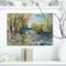 Designart - Rocky River in the Forest - Landscapes Painting Print on Wrapped Canvas